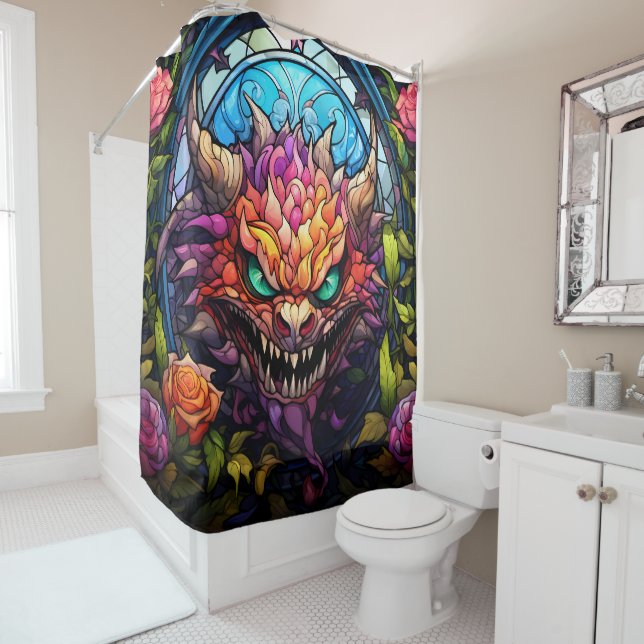Monster Art Shower Curtain (In Situ)