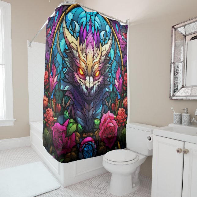 Monster Art Shower Curtain (In Situ)