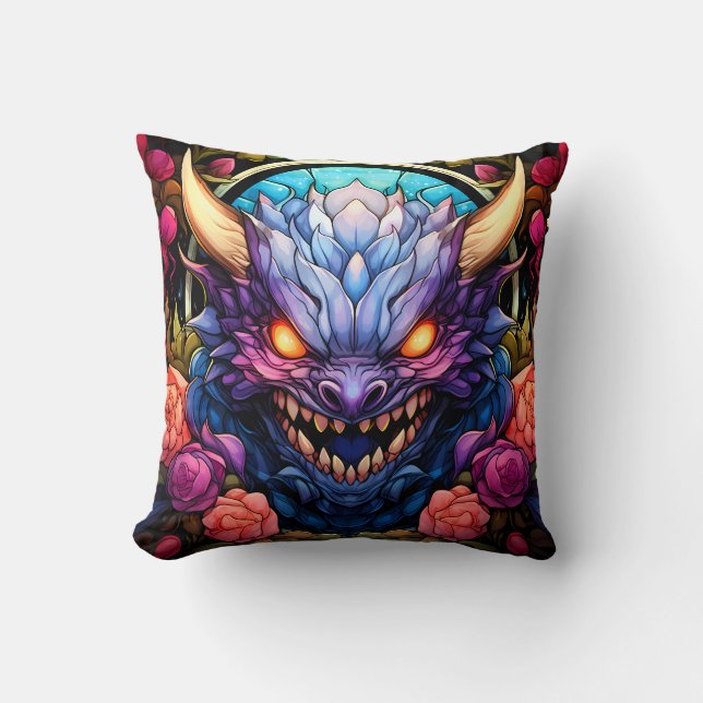 Monster Art Throw Pillow (Front)
