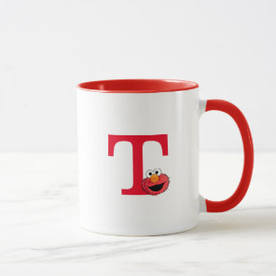 Monster At the End of this Story   Elmo Monogram T Mug
