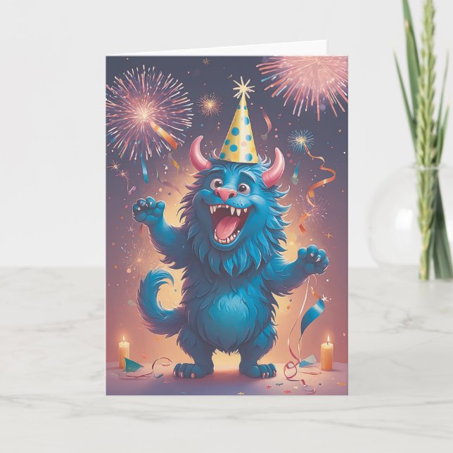 Monster Bash Birthday Card (Front)