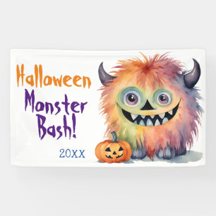 Monster Bash Halloween Party Banner