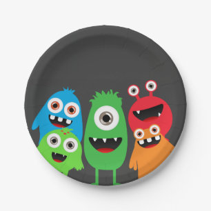 Monster Bash Paper Plate