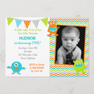 Monster Birthday Party Invitations