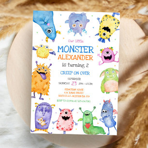 Monster Boy Birthday Invitation