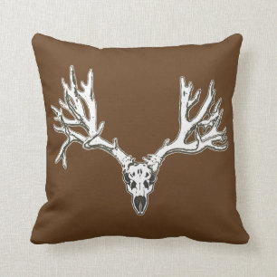 Monster buck deer skull cushion