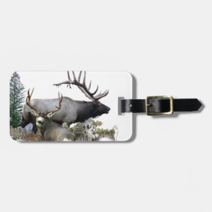 Monster bull trophy buck luggage tag