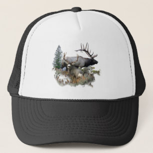 Monster bull trophy buck trucker hat