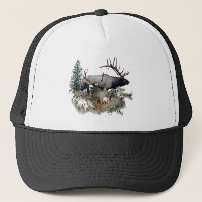 Monster bull trophy buck trucker hat (Front)