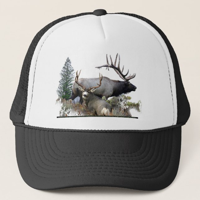 Monster bull trophy buck trucker hat (Front)