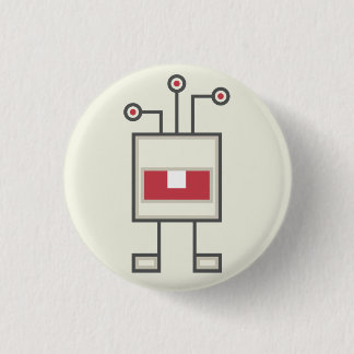 Monster Button: Robot 3 Cm Round Badge