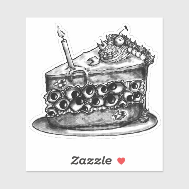 Monster Cake Sticker (Sheet)