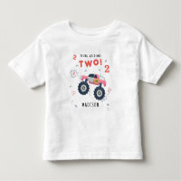 Monster Car Trucks 2nd Birthday Name