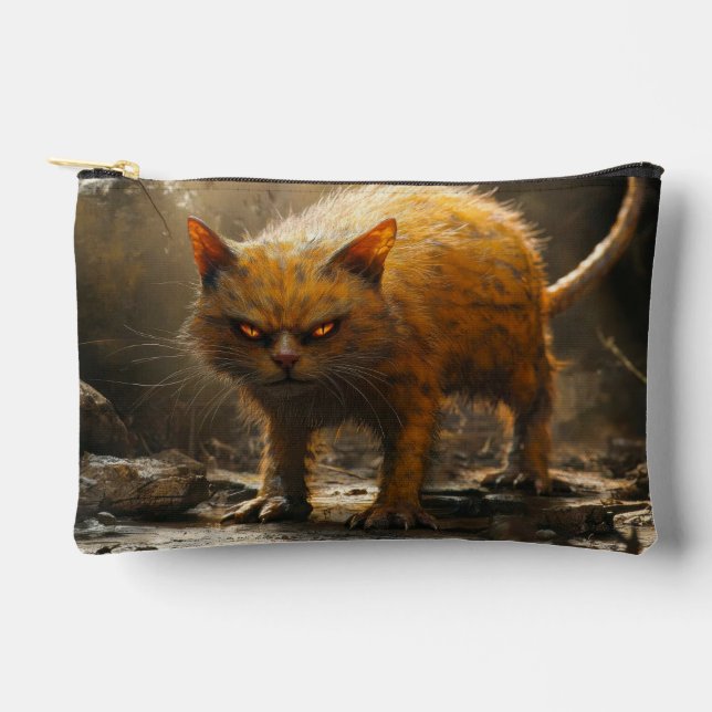 Monster cat  accessory pouch (Front)