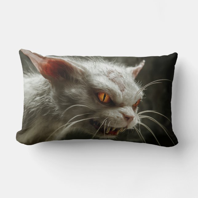 Monster cat  lumbar cushion (Front)