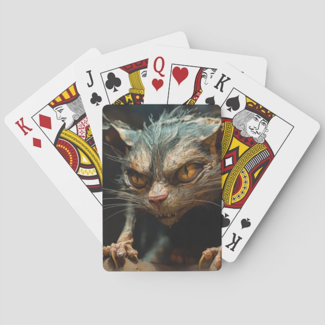 Monster cat  playing cards (Back)