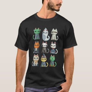 Monster Cats  Halloween Horror  Boys Girls Kids T-Shirt