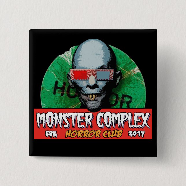 MONSTER COMPLEX 2-INCH SQUARE BUTTON (Front)