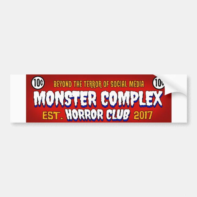 MONSTER COMPLEX BANNER BUMPER STICKER (Front)