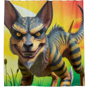 Monster Creature Shower Curtain