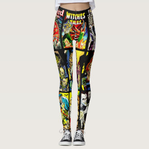 monster creatures witches zombies horror art leggings