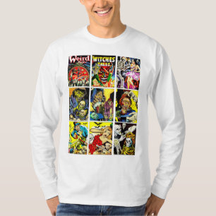 monster creatures witches zombies horror comics T-Shirt