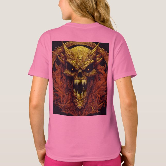 Monster Cross-Over: Philippe Caza Logo Design T-Shirt (Back)