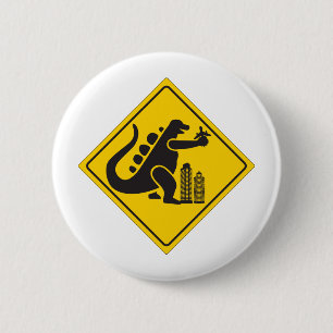 Monster Crossing 6 Cm Round Badge