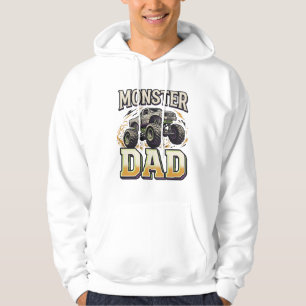 Monster Dad Monster Truck Vintage Vector Shirt Des