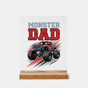 Monster Dad Vintage Monster Truck Shirt Design_1 Acrylic Sign