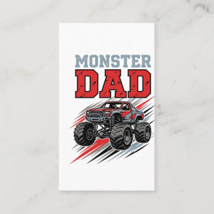 Monster Dad Vintage Monster Truck Shirt Design_1 Business Card
