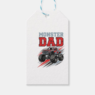 Monster Dad Vintage Monster Truck Shirt Design_1 Gift Tags