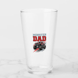Monster Dad Vintage Monster Truck Shirt Design_1 Glass