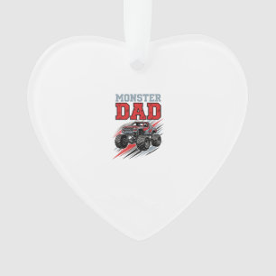 Monster Dad Vintage Monster Truck Shirt Design_1 Ornament