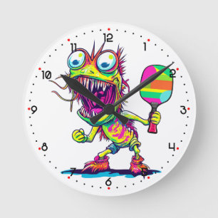 Monster Dink Madness Pickleball Round Clock