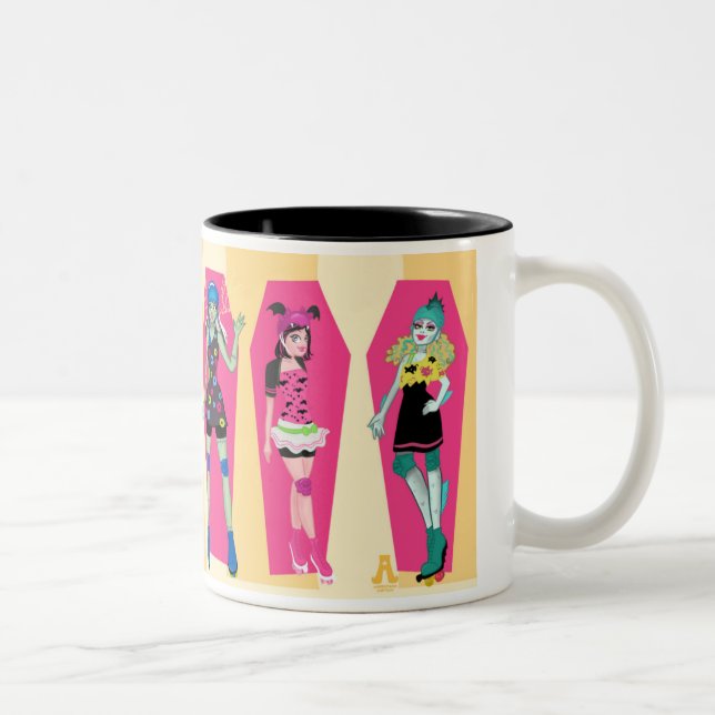 Monster Doll Friday Night Frights Roller Derby Mug (Right)