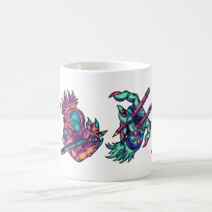 Monster Drawing Hands Coffee Mug
