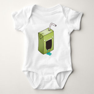 Monster drooling juice box baby bodysuit