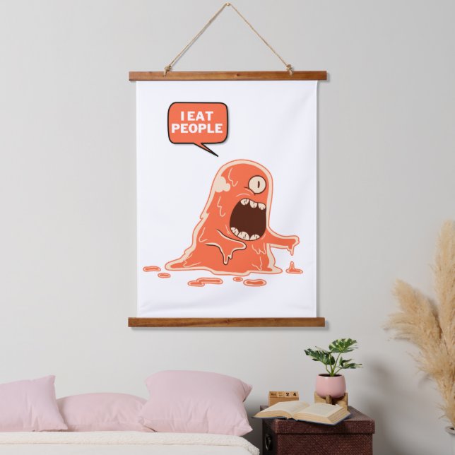 monster eat people hanging tapestry (Bedroom)