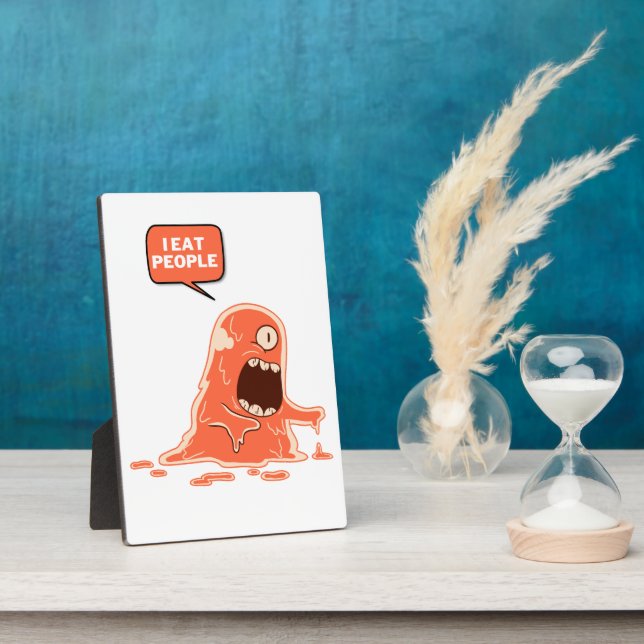 monster eat people plaque (Side)