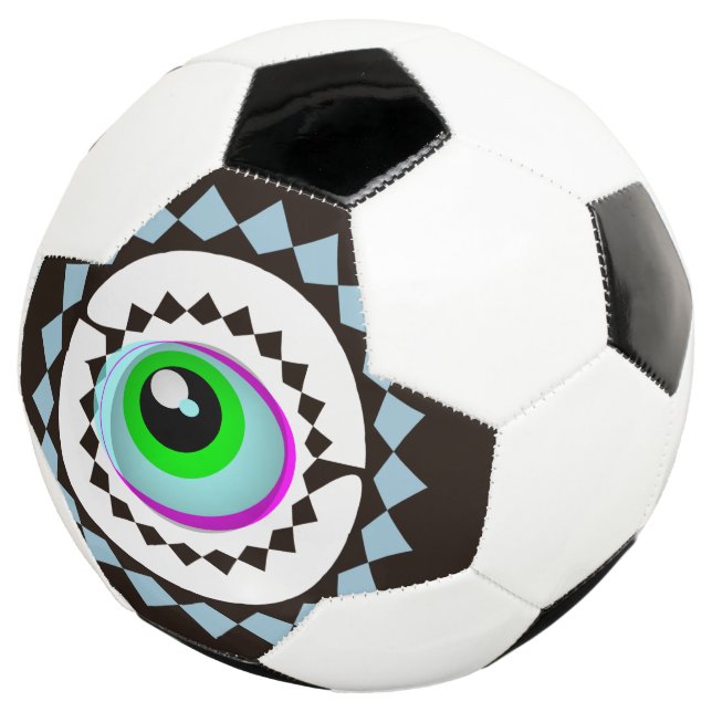 Monster Eye On The Ball Creepy Soccer Ball (Three Quarter)