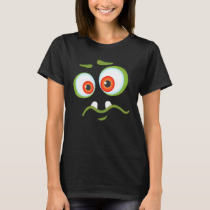 Monster Face Costume  Halloween Kids Adults 8 T-Shirt