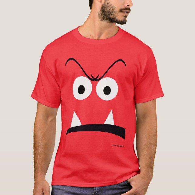 Monster face mens T shirt (Front)