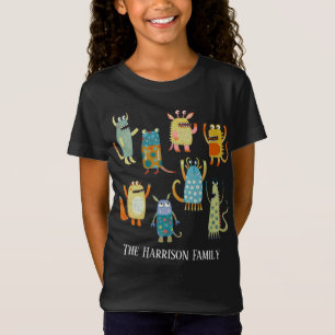 Monster Family Custom Name T-Shirt