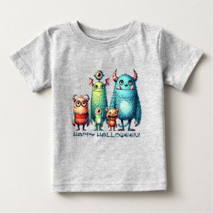 Monster Family - Happy Halloween! Baby T-Shirt