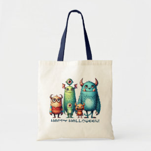 Monster Family - Happy Halloween! Tote Bag