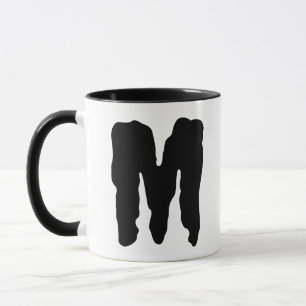 Monster For Him Mugs Initials Monogram Letter