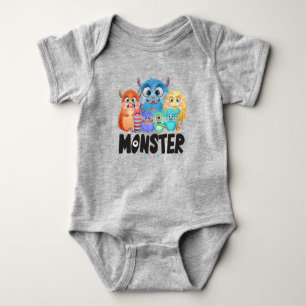 Monster Friends     Baby Bodysuit