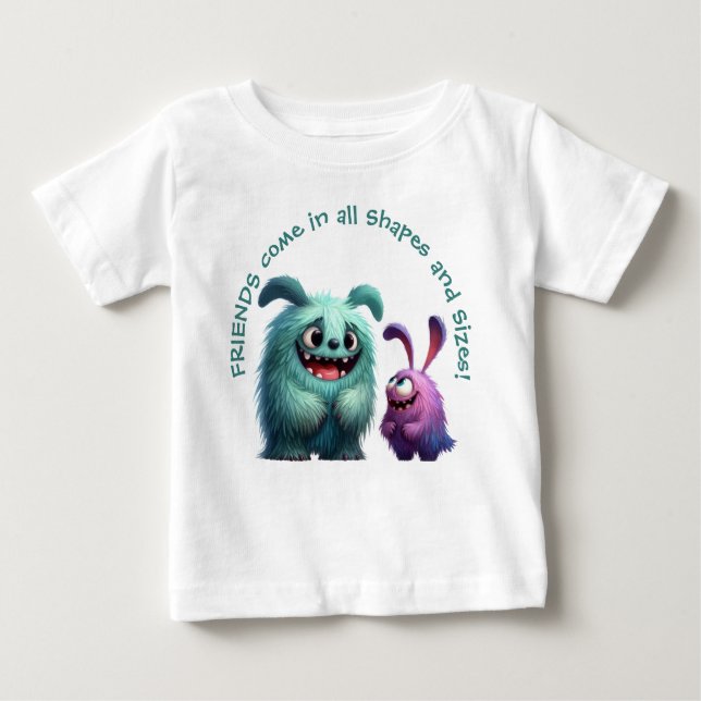 Monster Friends: Suzi & Bob Baby T-Shirt (Front)