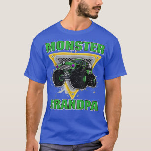 Monster Grandpa Monster Truck Are My Jam Grandfath T-Shirt